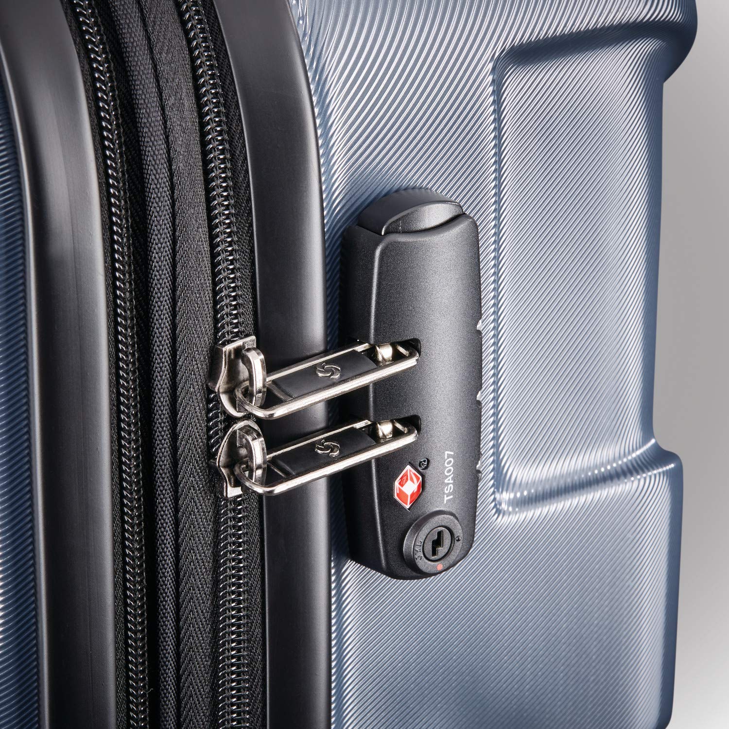 Samsonite Centric Hardside Expandable Luggage with Spinner Wheels, Blue Slate, Carry-On 20-Inch