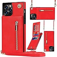 Aikukiki Case for iPhone 11 Pro,Crossbody Wallet Card Holder Leather PU Flip Detachable Adjustable Lanyard Strap Women Girl Kickstand Magnetic Protective Cover Case for iPhone 11 Pro 5.8