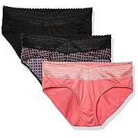 Warner's womens Blissful Benefits No Muffin 3 Pack Hipster Panties