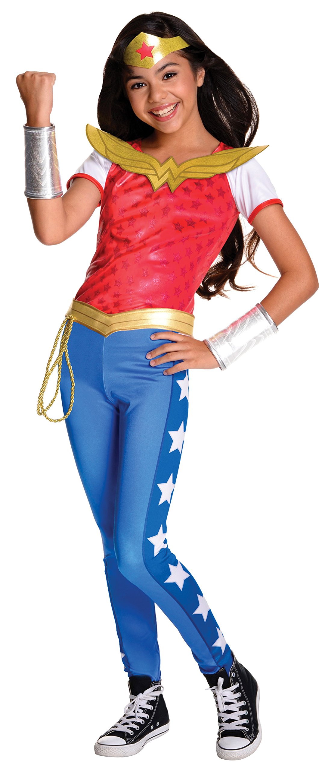 Rubie's Costume Kids DC Superhero Girls Deluxe Wonder Woman Costume Red/Blue, Small