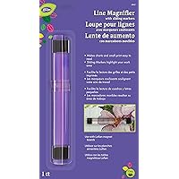 LoRan LM-2 Line Magnifier with Sliding Markers,Black, 1 Count (Pack of 1)
