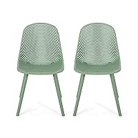 Christopher Knight Home Darleen Outdoor Dining Chair (Set of 2), Green