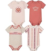 Juicy Couture womens 4 Pieces Pack Bodysuits