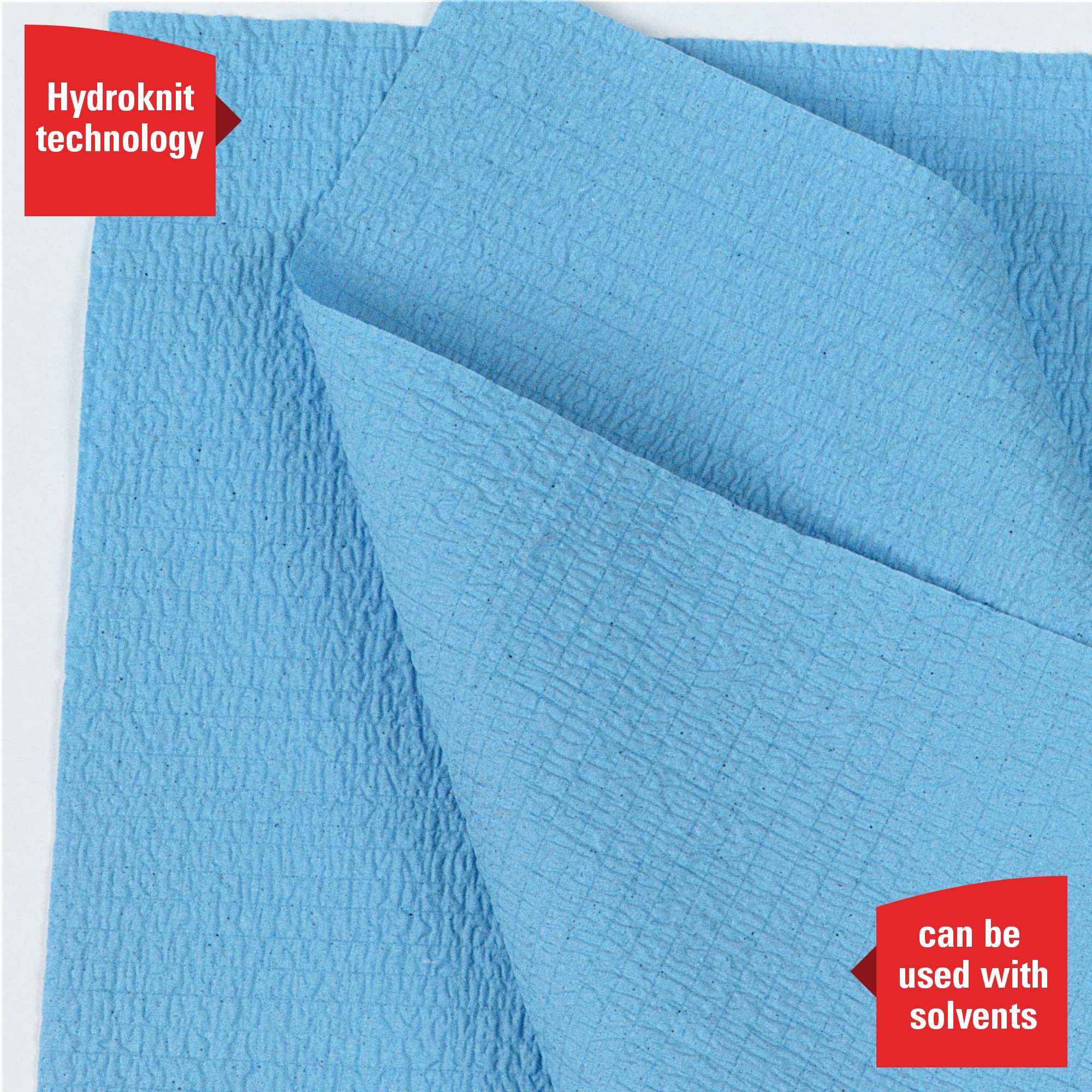 WypAll General Clean X60 Multi-Task Cleaning Cloths (35411), Small Roll, Blue, 130 Sheets / Roll, 12 Rolls / Case, 1,560 Wipes / Case