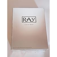 Thailand Ray Facial Silk Mask Moisturizing Box of 10pcs (Gold / Silver) (Silver)