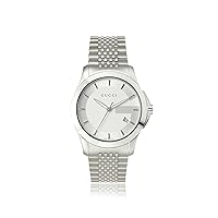 Gucci Men's YA126401 G Timeless Silver Dial Watch