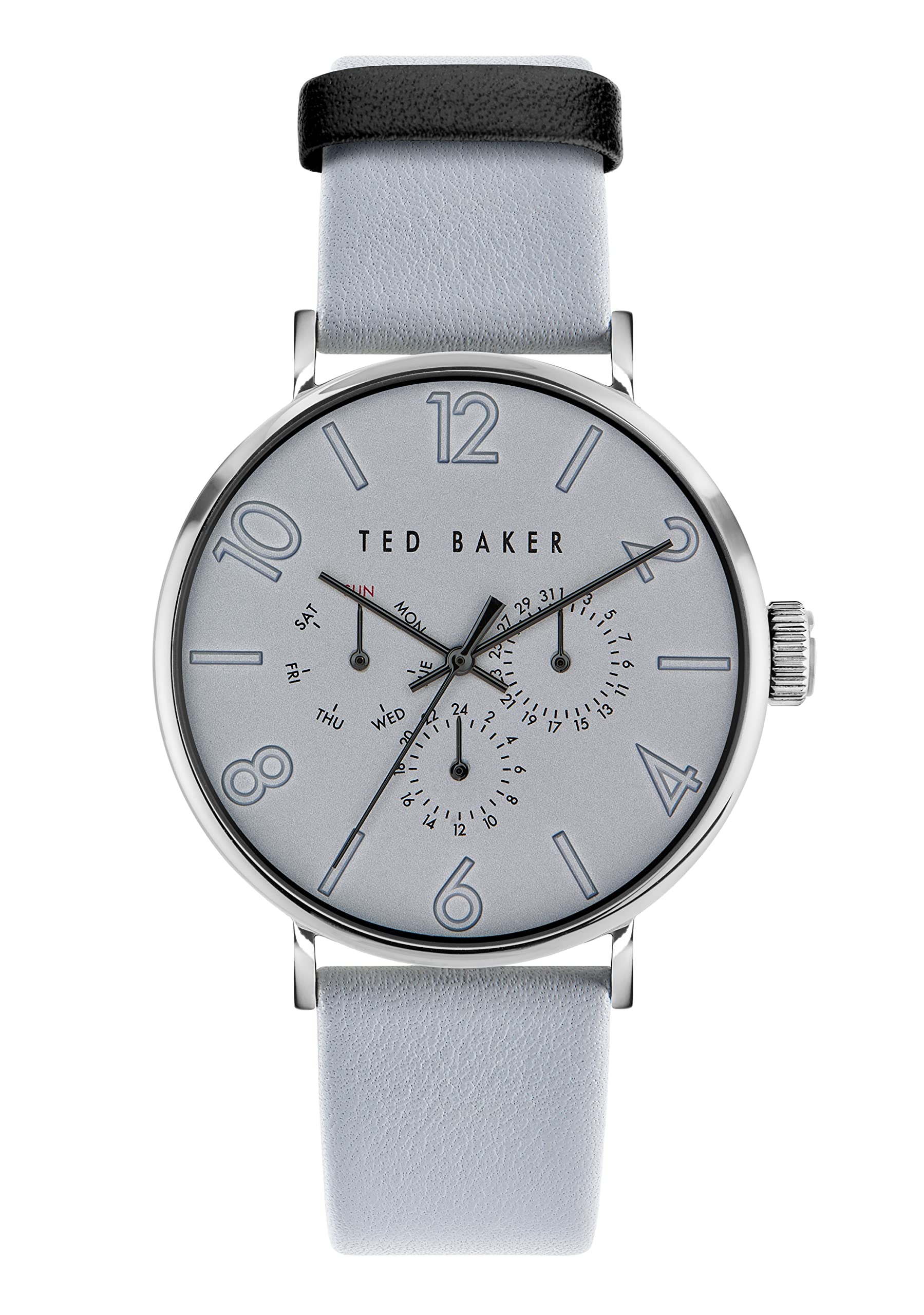 Ted Baker Gents Grey Eco -Leather Strap Watch (Model: BKPPGS3029I)