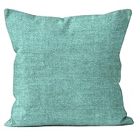 Chenille Cushion Cover Plain Fabric, Large Square Pillow Covers for Bed, Sofa, Chair Seat