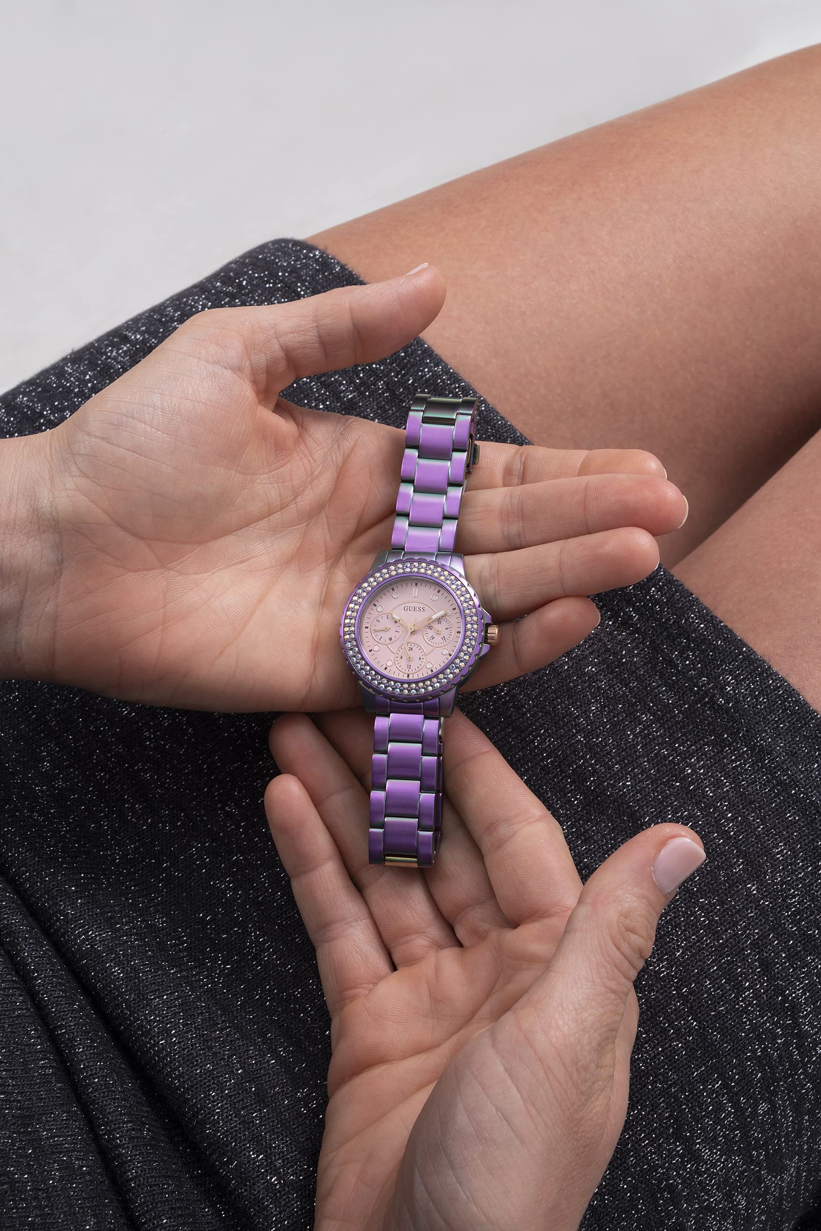 GUESS Ladies Sport Crystal Multifunction 36mm Watch