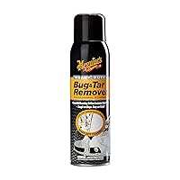 Meguiar’s Heavy Duty Bug & Tar Remover - Quick Bug Remover and Tar Remover Spray - Pro Strength Clear Coat Safe Technology with Powerful Foaming Action to Loosen Stuck Bugs, 15 Oz Aerosol