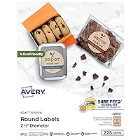 Avery Printable Round Labels, 2.5