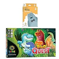 Luma World STEM Learning and Activities Bundle, Dino Quest and Professor Henry, Board Game and Flashcards in a Single Pack, Learn Counting, Mental Math and Metric Units, Ages 7 and up