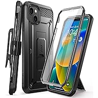SupCase Outdoor Case for iPhone 14 Plus (6.7 Inch) Mobile Phone Case 360 Degree Case Bumper Protective Cover [Unicorn Beetle Pro] with Screen Protector 2022 Edition (Black)