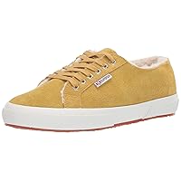 Superga Women's 2750 SUEHAIRYW Sneaker, Mustard Suede, 41.5 M EU (10 US)