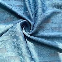 5 Meter Imitation Linen Striped Flower Jacquard Chiffon Fabric Retro Chinese Style Cheongsam Dress Fabric