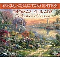 Thomas Kinkade Special Collector's Edition 2025 Deluxe Wall Calendar with Print: Celebration of Seasons