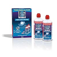 Cleaning & Disinfecting Solution with Lens Case, Twin Pack,12 Fl Oz (Pack of 2)