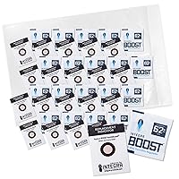 62% RH Level - 2 Gram Size - Two-Way Humidity Control Pack - Incl. Replacement Indicator Cards - Moisture Balancer Packet For Food Storage & Preserving Herbs, Protects 1/4 Oz, (20 pcs)