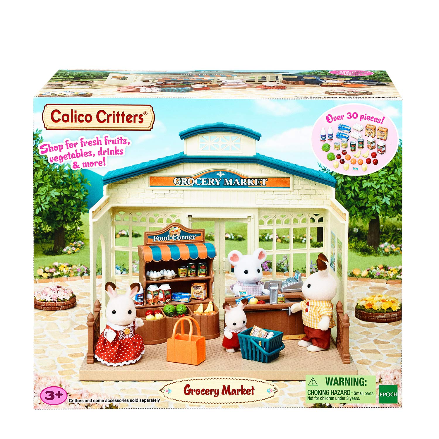 Calico Critters Grocery Market Cream & Brown, 11.42 Inches