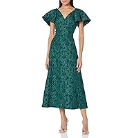 JS Collections Women's Rylan Tea Length A-line Dress