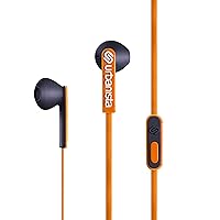 Urbanista San Francisco Ergonomic Earphones with Remote and Mic, Sunset Boulevard/Orange