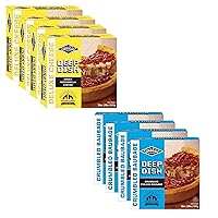 Gino's East Deep Dish Pizzas Variety Pack - Crumbled Italian Sausage - Gooey Mozzarella Cheese - Chicago Classic - Ready Set Gourmet Donate a Meal Program - 4 Boxes of Each, 8 Total