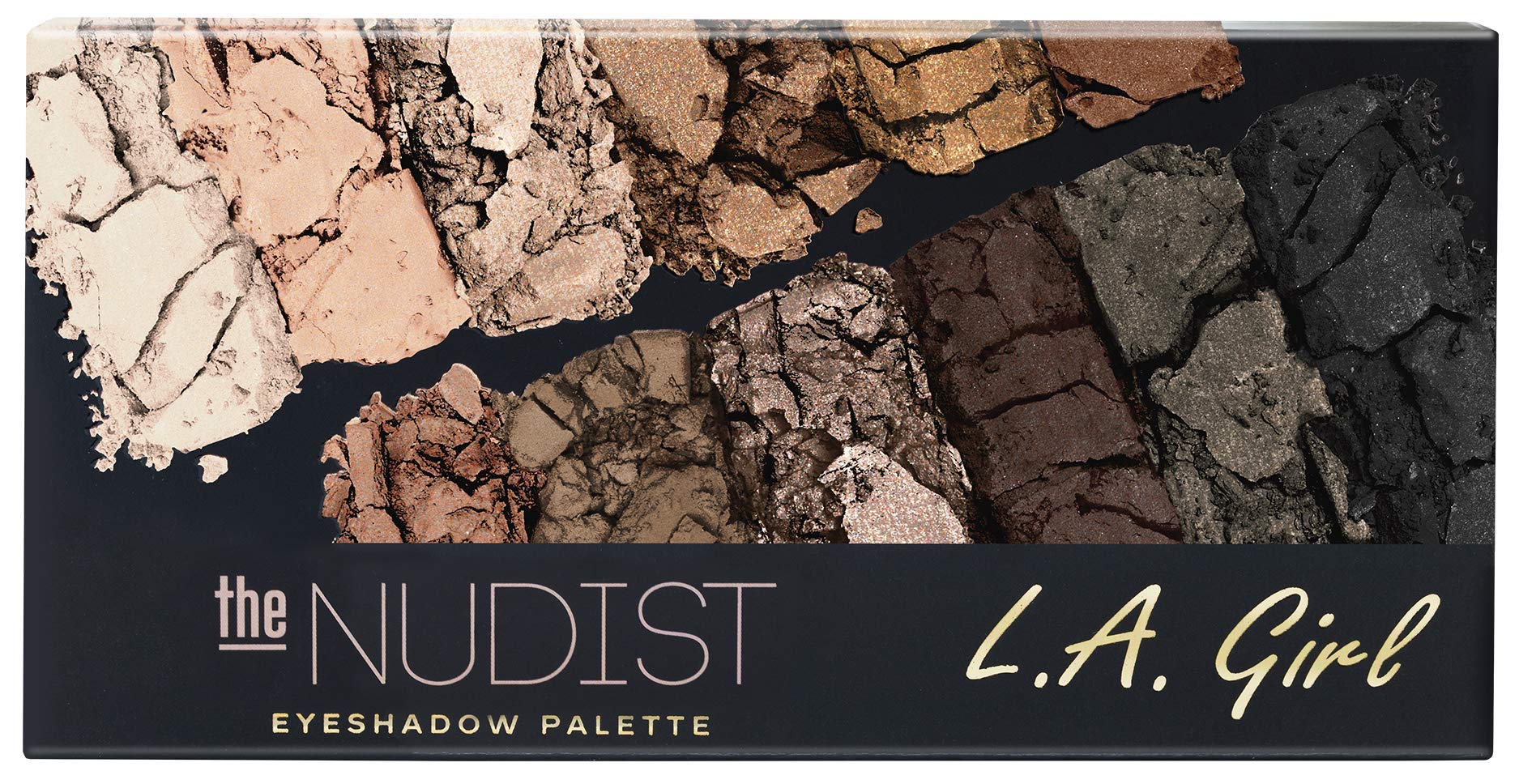 L.A. Girl Fanatic Eyeshadow Palette, The Nudist, 0.035 Oz., Powder
