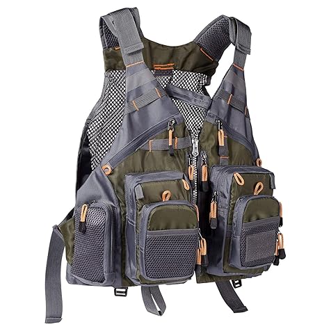 Strap Fishing Vest Adjustable for Men and Women, for Fly Bass Fishing and Outdoor Activities