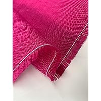 Burlap HOT Pink Fabric / 48