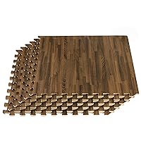 Forest Floor 3/8 Inch Thick Printed Foam Tiles, Premium Wood Grain Interlocking Foam Floor Mats, Anti-Fatigue Flooring – Stylish Flooring Solution