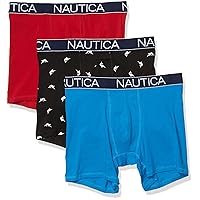 Nautica Men's 3 Pack Cotton Stretch Boxer Brief