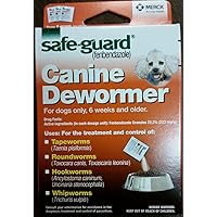 Wormers Dewormer 8 in 1 Safe Guard Canine Anti Parasite Small Dog Puppies 3 Day