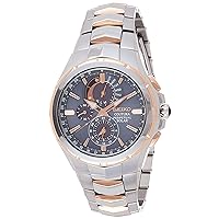 SEIKO Watch for Men - Coutura Collection - Light-Powered, Perpetual Calendar, and 100m Water Resistant