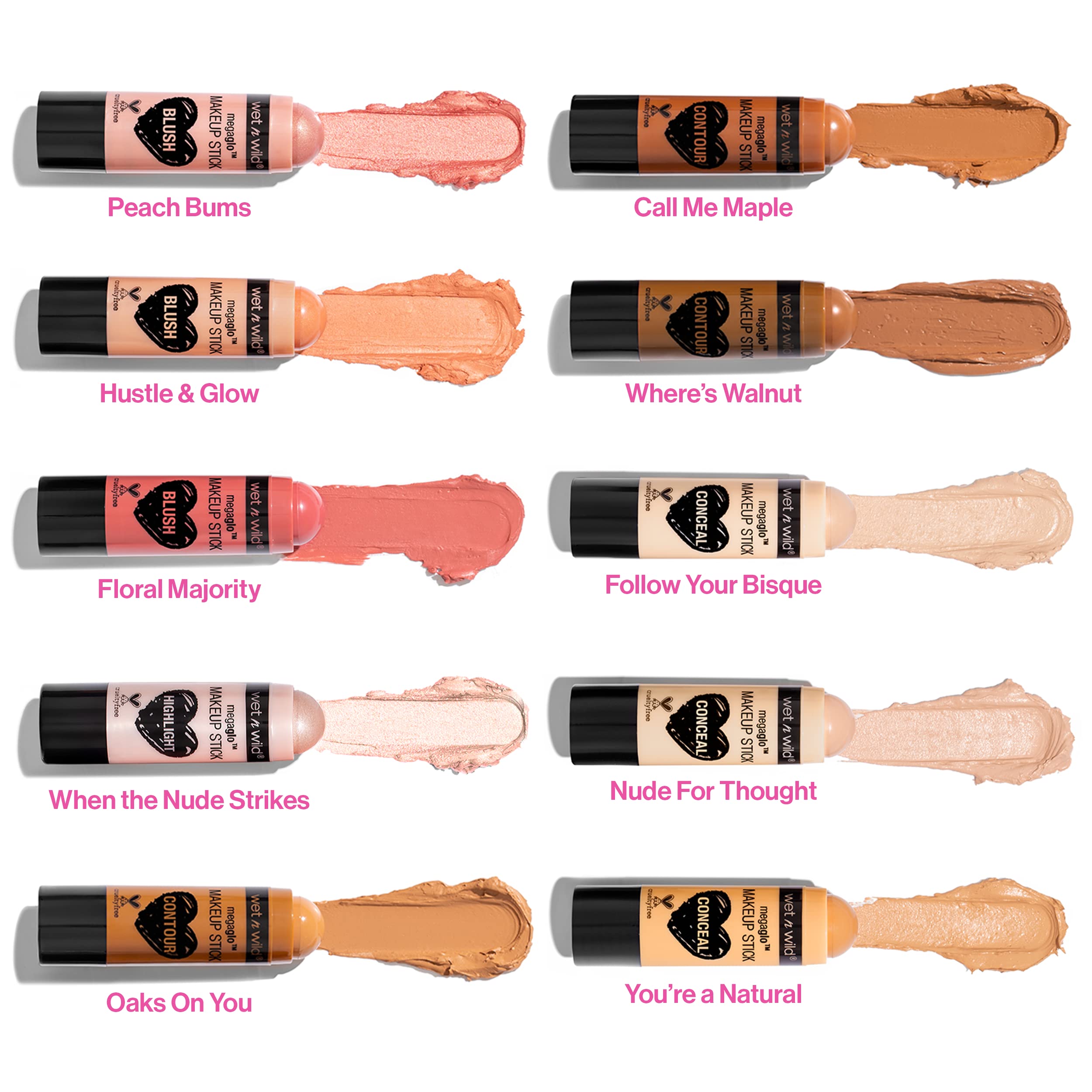 Wet n Wild MegaGlo Makeup Stick Conceal and Contour Brown Where's Walnut?,1.1 Ounce (Pack of 1),806