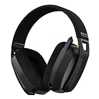 BINNUNE Wireless Gaming Headset with Flip Microphone for PC, PS4, PS5, Playstation 4 5,2.4GHz Wireless Bluetooth USB Gamer Headphones with Mic for Laptop Computer,48h Battery Life