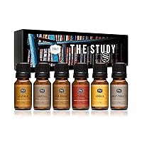 P&J Trading Fragrance Oil The Study Set | Leather, Coffee, Old Books, Cedar, Amber, Sweet Tobacco Candle Scents for Candle Making, Freshie Scents, Soap Making Supplies, Diffuser Oil Scents