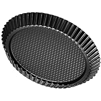 Zenker Non-Stick Carbon Steel Flan/Tart Pan, 11-Inch, grey