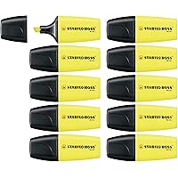 STABILO Highlighter - BOSS Mini - Pack of 10 - Yellow