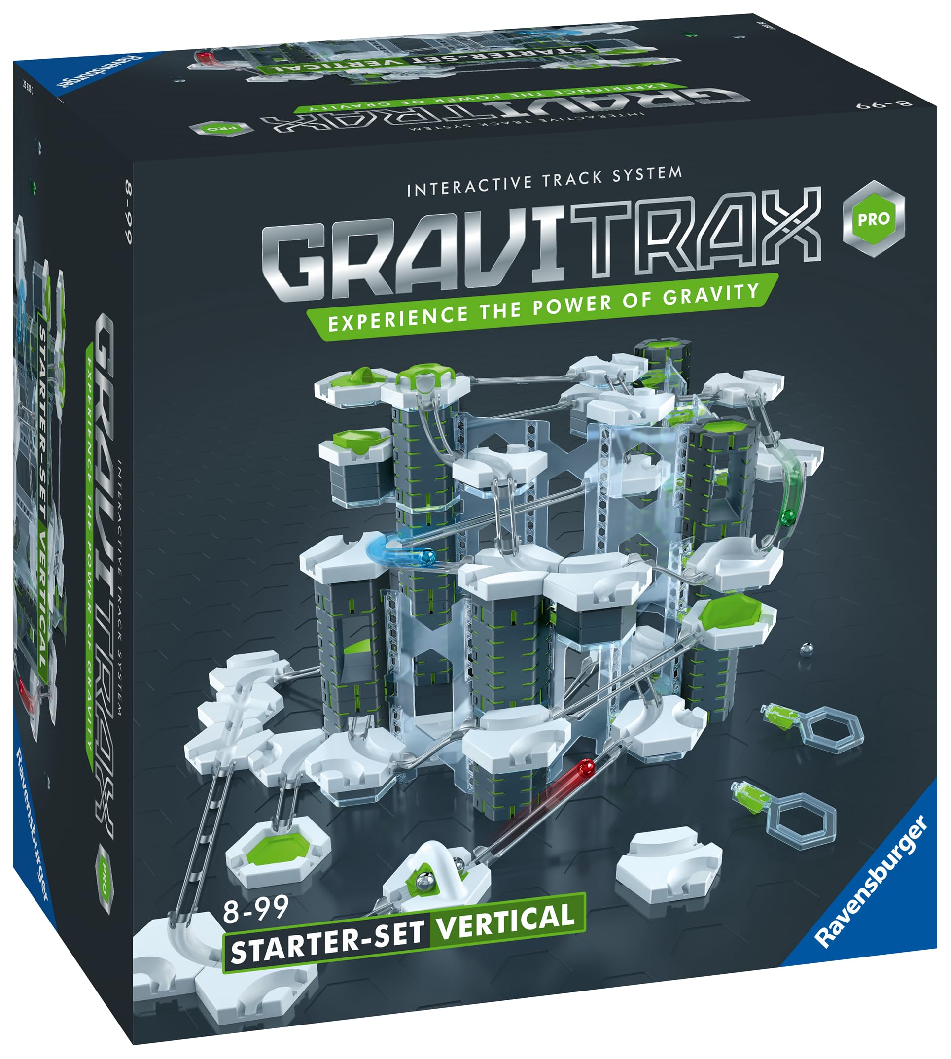 Ravensburger GraviTrax PRO Vertical Starter Set - Marble Run and STEM Toy for Boys and Girls Age 8 and Up - 2019 Toy of the Year Finalist GraviTrax , Gray