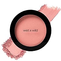 Blush By Wet n Wild Color Icon Pink Blush Powder Makeup, Nudist Society, Matte Natural Glow, Moisturizing Jojoba Oil