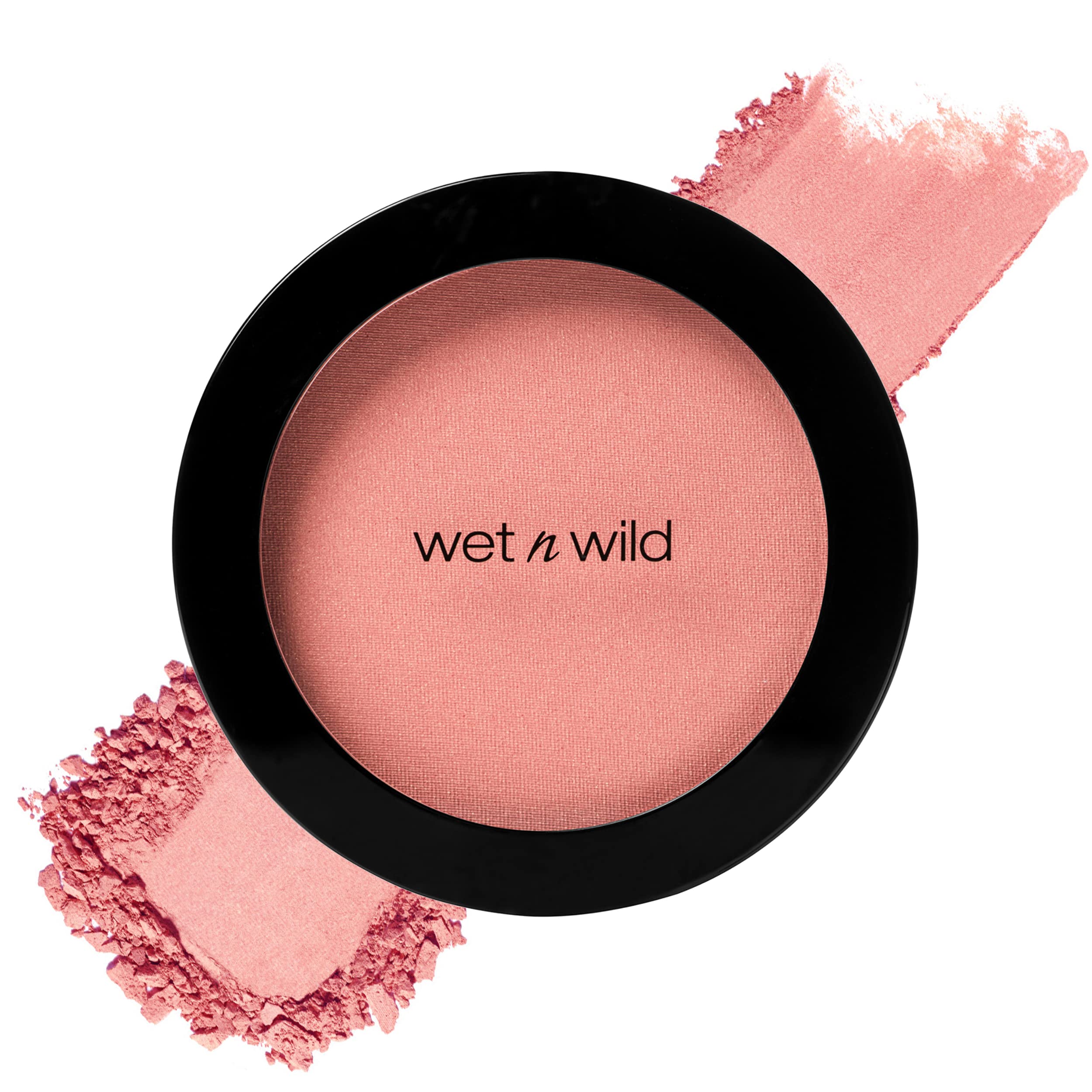 Blush By Wet n Wild Color Icon Pink Blush Powder Makeup, Nudist Society, Matte Natural Glow, Moisturizing Jojoba Oil