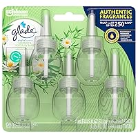 PlugIns Refills Air Freshener, Scented and Essential Oils for Home and Bathroom, Bamboo & Bliss, 3.35 Fl Oz, 5 Count