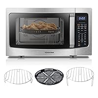 TOSHIBA 4-in-1 ML-EC42P(SS) Countertop Microwave Oven, Smart Sensor, Convection, Air Fryer Combo, Mute Function, Position Memory 13.6