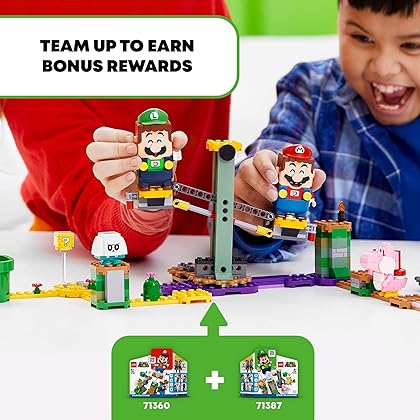 LEGO Super Mario Adventures with Luigi Starter Course 71387 Building Kit; Collectible Toy Playset for Creative Kids, New 2021 (280 Pieces)