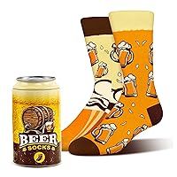 AGRIMONY Funny Coffee Beer Orange Juice Can Socks for Men Women -If You Can Read This Bring Me Socks Stocking Stuffers