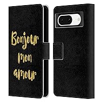Head Case Designs Officially Licensed LebensArt Bonjour Mon Amour Contexts Leather Book Wallet Case Cover Compatible with Google Pixel 8