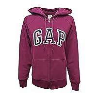 Gap Factory Womens Fleece Arch Logo Full Zip Hoodie