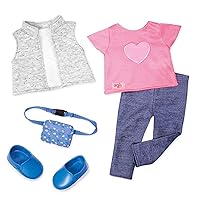 Our Generation 70.30394Z Trendy Traveler Toy Accessories Outfit, for A 18 inch / 46 cm Doll