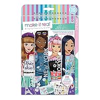 Fashion Design Sketchbook: City Style - Inspirational Fashion Design Coloring Book for Girls - Includes Sketchbook, Stencils, Stickers, and Fashion Design Guide