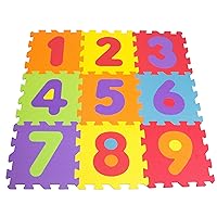 ttmz003 Numbers Foam Mat Puzzle 9 Pieces